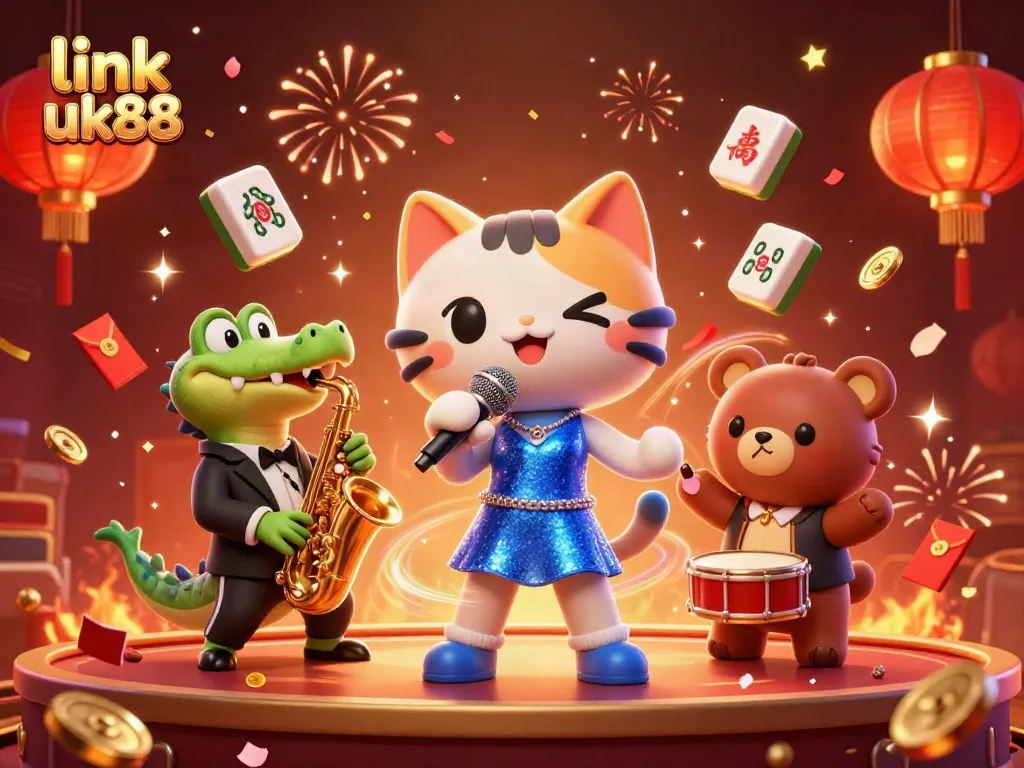 Experience the excitement of link uk88 with vibrant casino-themed characters and elements.