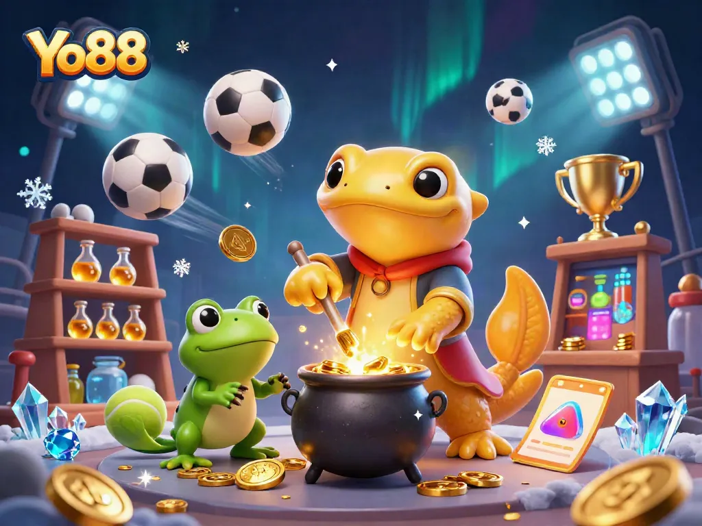 Enjoy the excitement of Yo88 with enchanting golden creatures and dynamic gaming elements.