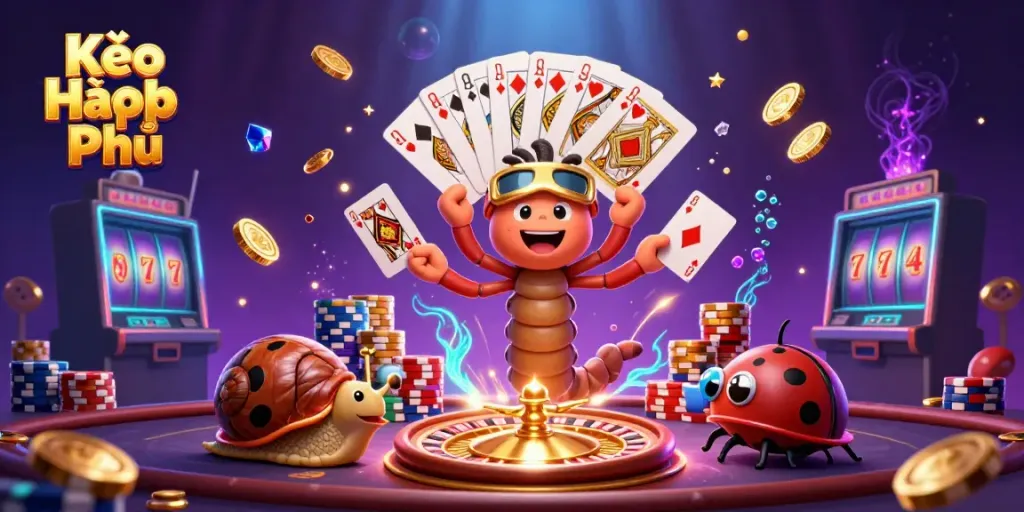 Engage in Kèo Hiệp Phụ action with colorful casino characters and betting elements
