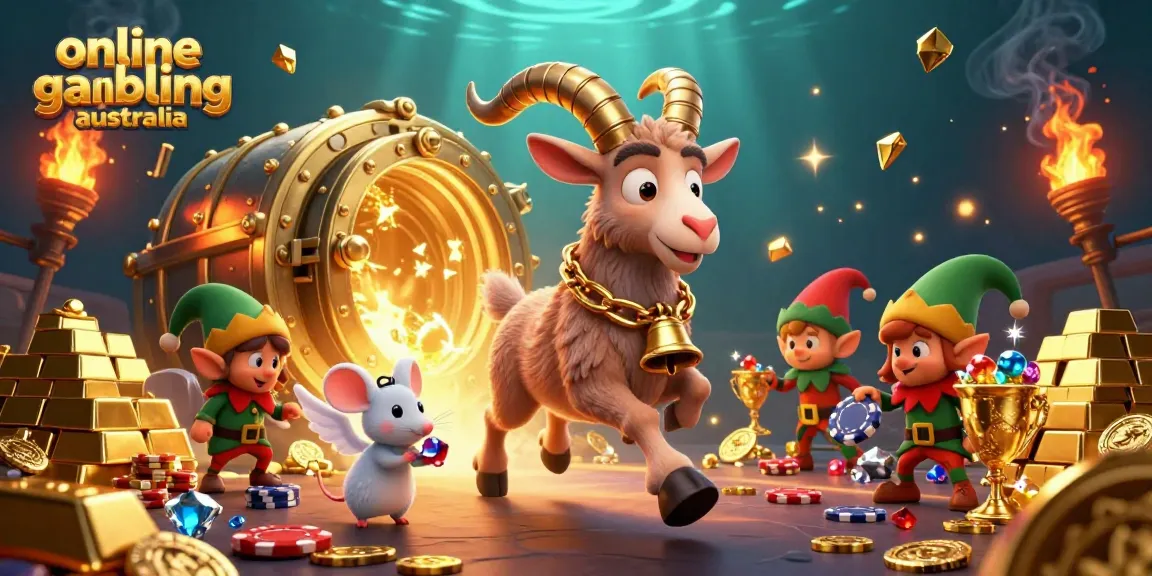 Engage in thrilling online gambling Australia at a festive casino with dynamic action and vibrant visuals.